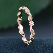 Rose Gold Simple Matching Wedding Band