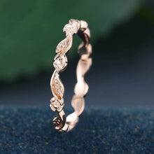 Rose Gold Simple Matching Wedding Band