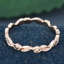 Rose Gold Simple Matching Wedding Band